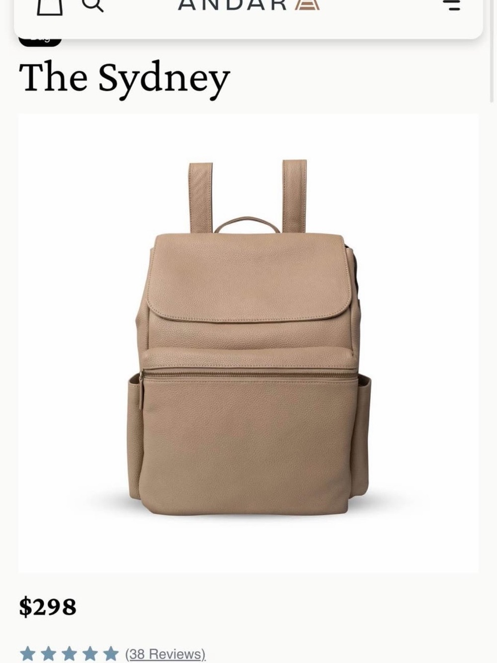 The Sydney Backpack — Taupe